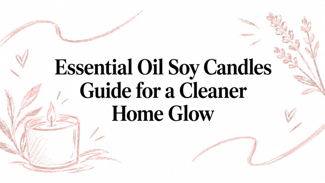 Essential Oil Soy Candles Guide for a Cleaner Home Glow