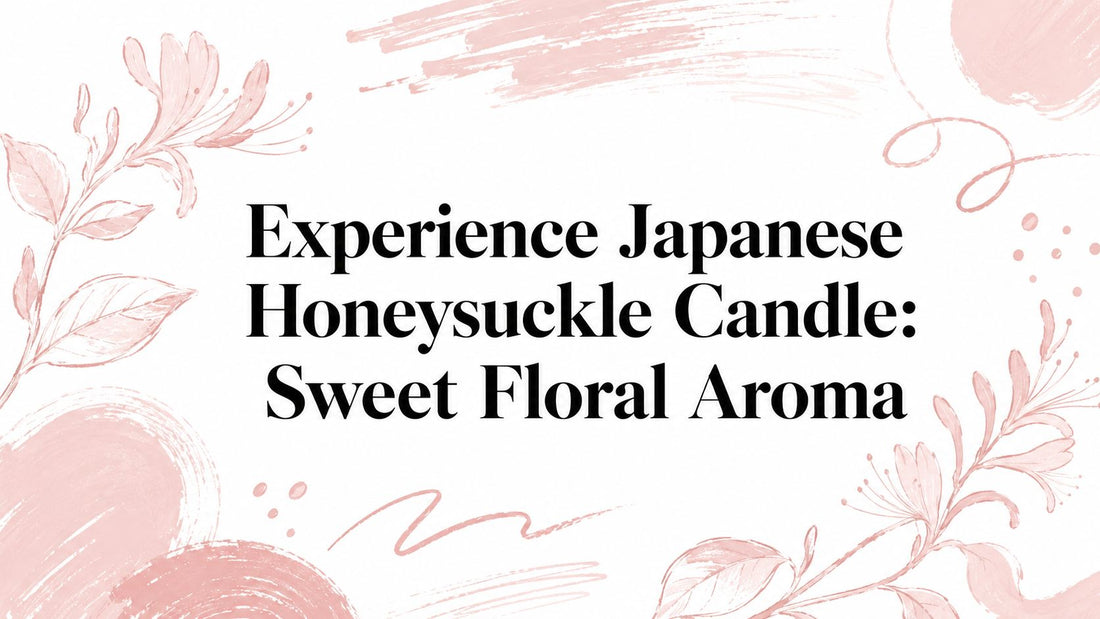 Experience Japanese Honeysuckle Candle: Sweet Floral Aroma