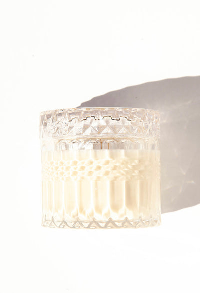 Large Vintage Crystal Candle